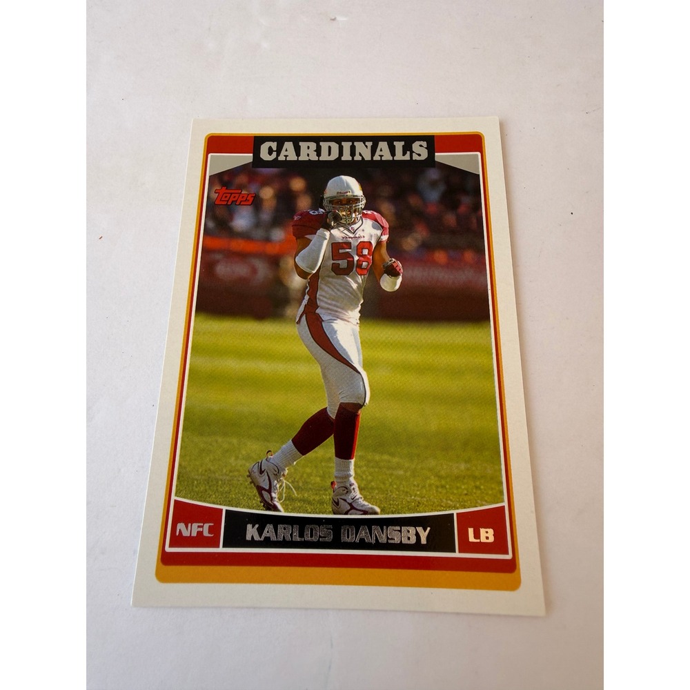 2006 Topps Karlos Dansby Arizona Cardinals Football Card ARI3 LB